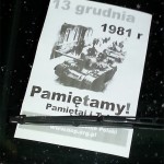 Lubań: Akcja ulotkowa poprzedzająca rocznicę wprowadzenia Stanu Wojennego