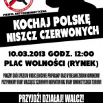 Pikieta „Kochaj Polskę, niszcz czerwonych”