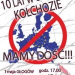 Głogów: Pikieta „10 lat w unijnym kołchozie – mamy dość!”