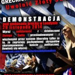 Manifestacja „Wolność dla greckich nacjonalistów!”